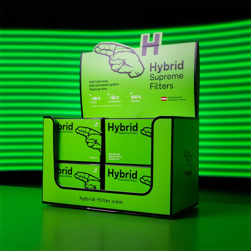 Hybrid Supreme Aktivkohlefilter 55er Pack Ø 6,4 mm - HAZE & KUSH - CBD Shop