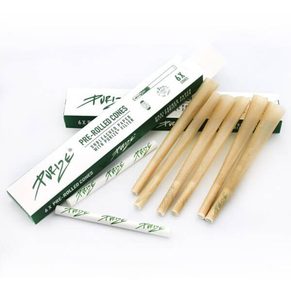 PURIZE PreRolled Cones mit Aktivkohlefilter á 6 Stück - HAZE & KUSH - CBD Shop