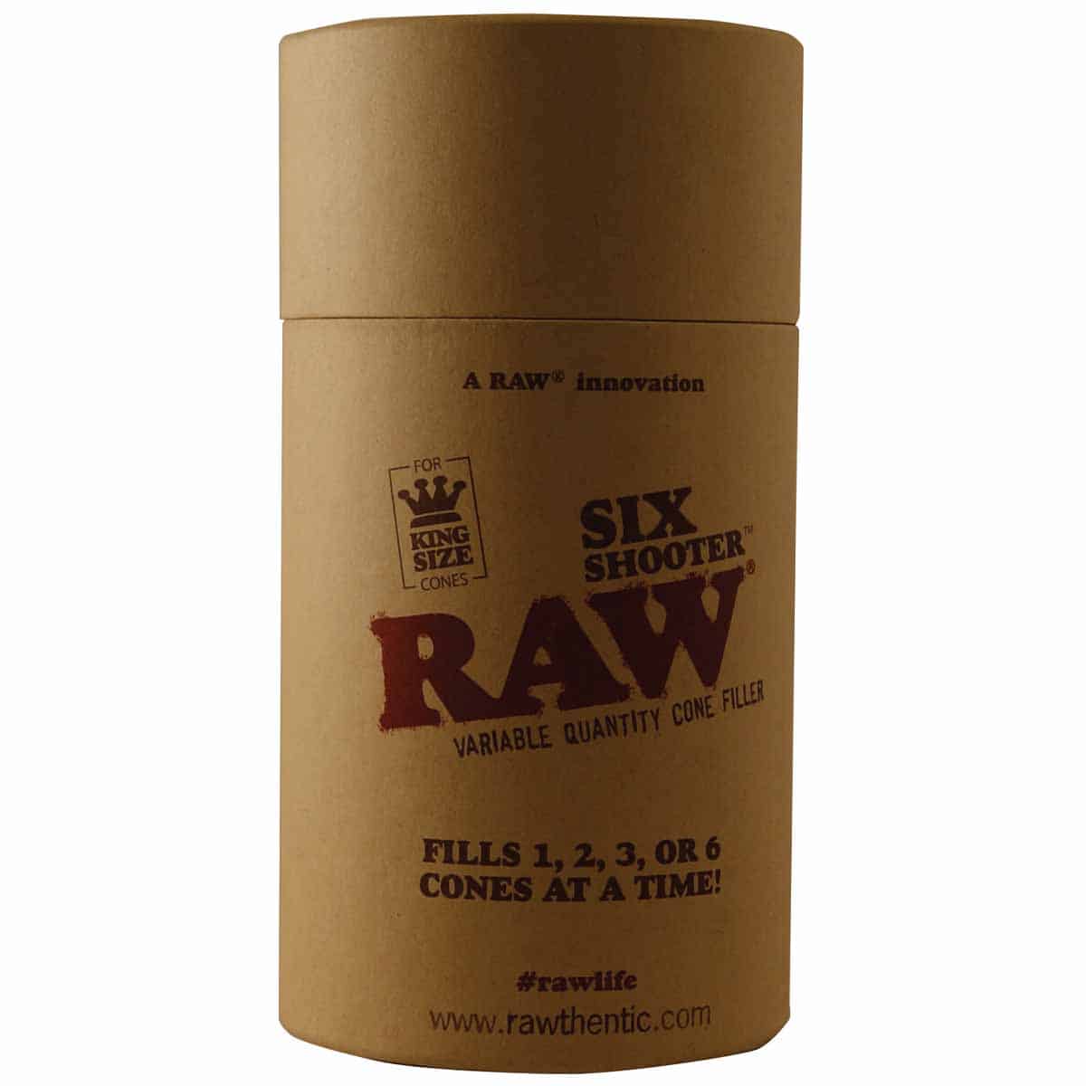 RAW Six Shooter Cone Filler – King Size - HAZE & KUSH - CBD Shop