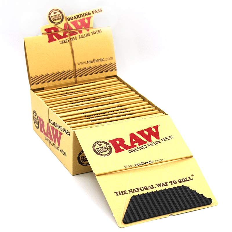 RAW Boarding Pass I Tray inkl. Grinder - HAZE & KUSH - CBD Shop