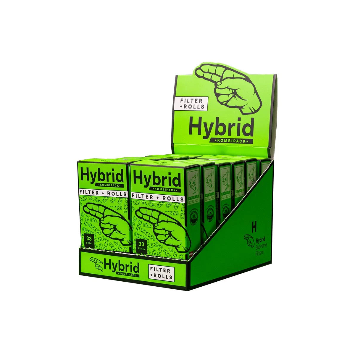 Hybrid Supreme Filters Kombipack 33 Aktivkohlefilterfilter + 4m Paper Rolls - HAZE & KUSH - CBD Shop